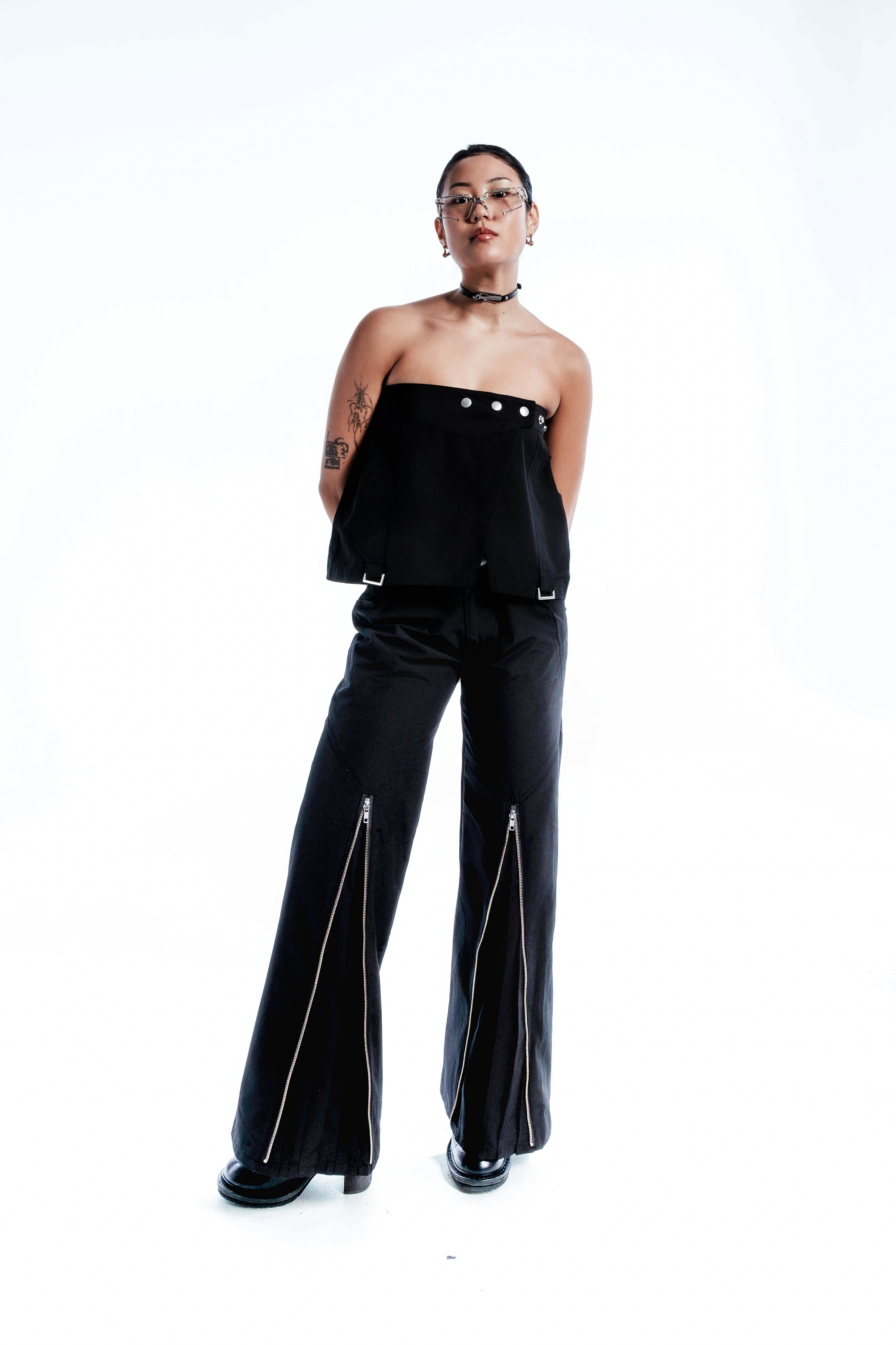 Zip Pleat Pants